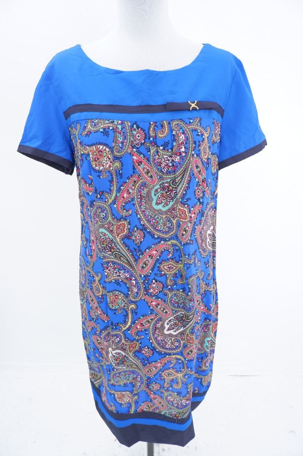 Платье AScool голубое "с узорами" 46 размер, новое