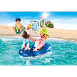 Playmobil - Мальчик с покрышкой для плавания 70112