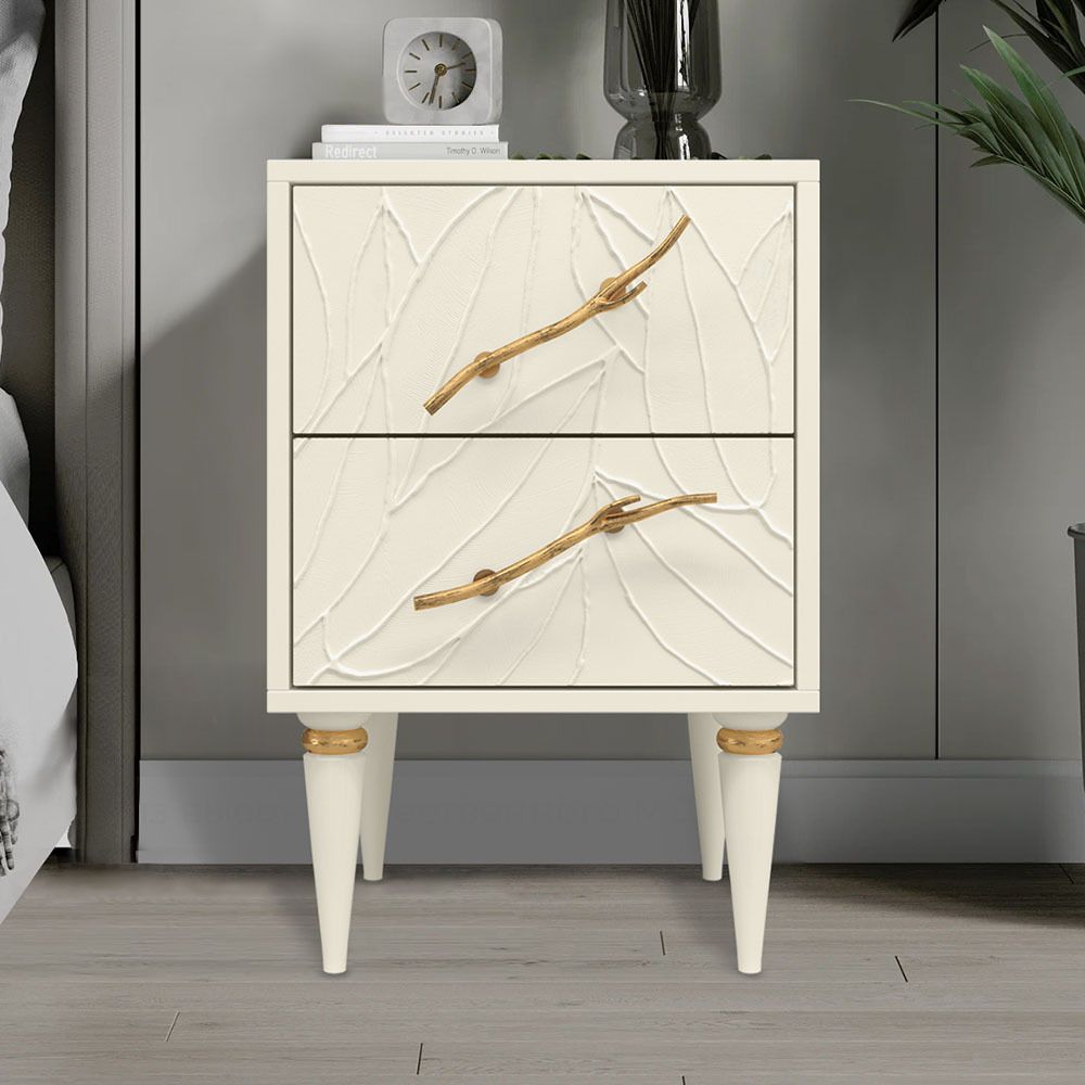 Тумба Арт Колор leaves Классик Голд Кремовый белый