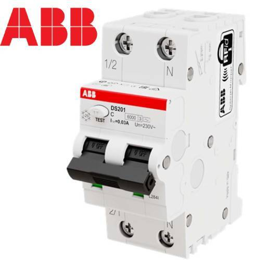 Дифференциальный автоматический выключатель ABB DS 201 40A