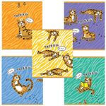 Тетрадь А5 48 л. ПЗБМ, скоба, клетка, фольга, конгрев, TWIN лак, "Тиградь" (5 видов), 029135, 5шт