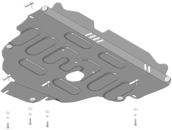 Защита картера двигателя, КПП. 2 мм, Сталь. для Ford Galaxy 2010-2015, Motodor.72602