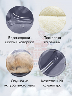 Куртка парка зимняя детская подростковая для мальчика с капюшоном и мехом серого цвета 9441Sr