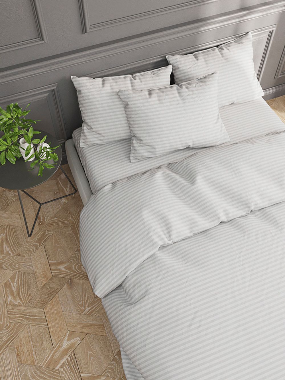 Простынь Сказка "Белоснежная Арктика" 150х215 см, перкаль