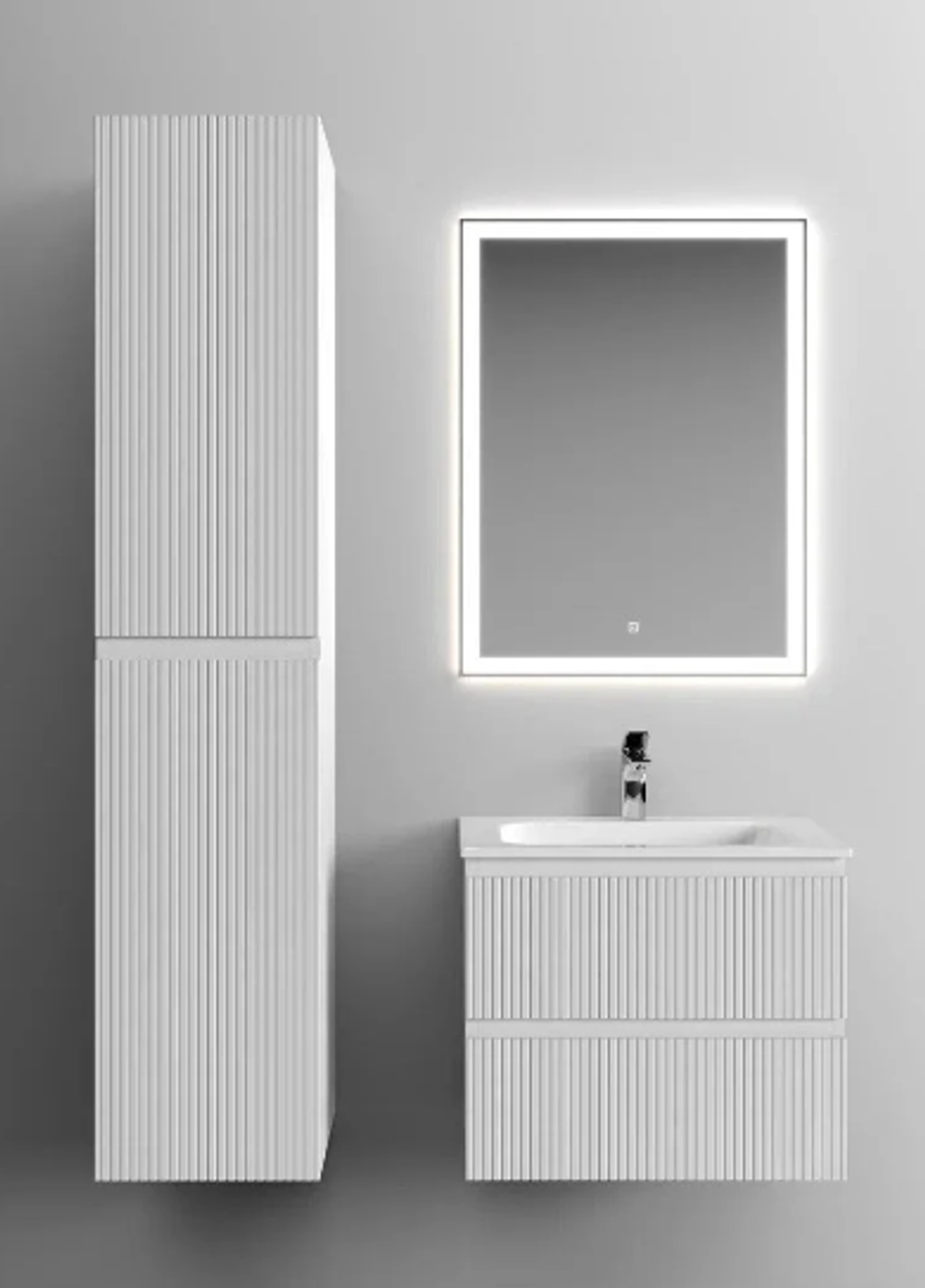 Тумба подвесная SANCOS Snob T 590х445х500, c двумя ящиками оснащенными доводчиками, Bianco, арт.SNT60W