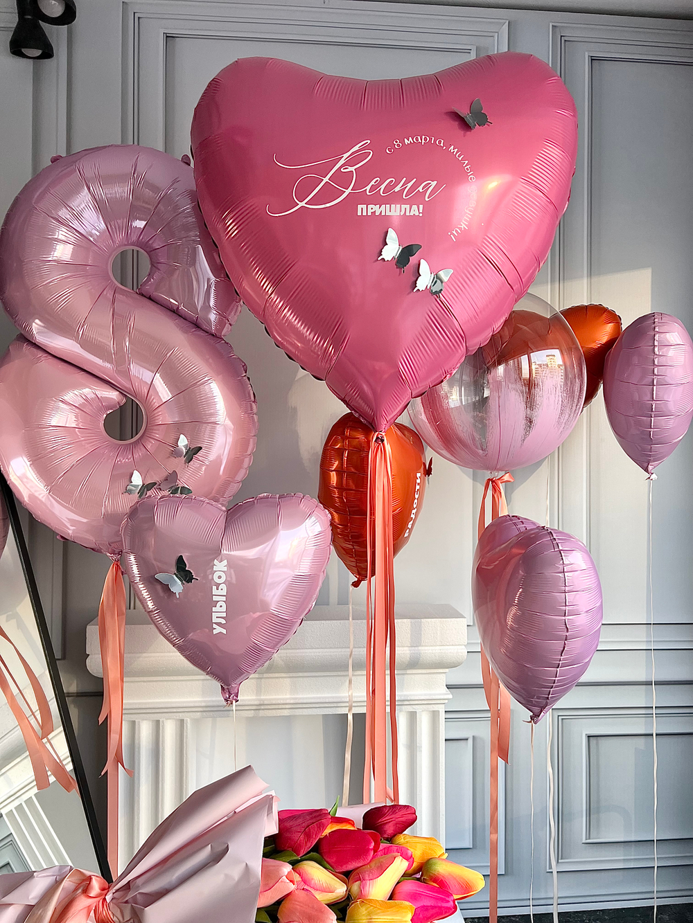 шары на 8 марта № 33