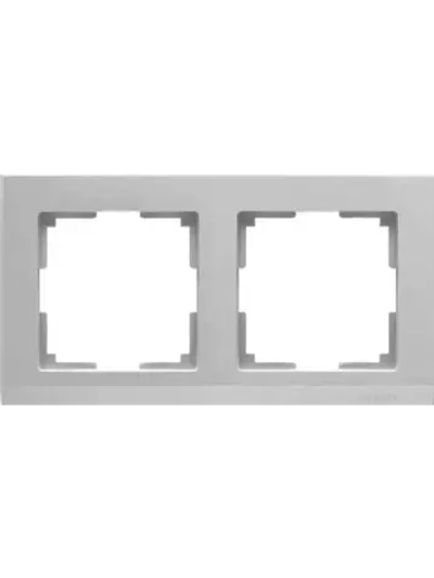 Рамка 2-я серебряный WL04-Frame-02 Stark