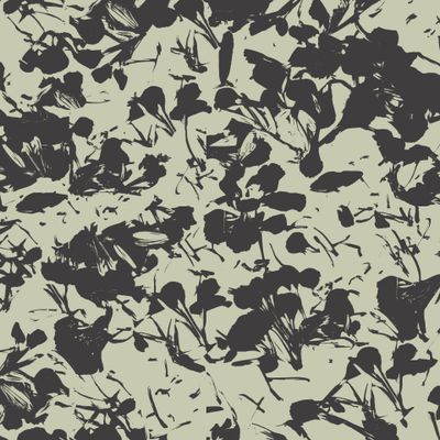 Monochrome Floral Print