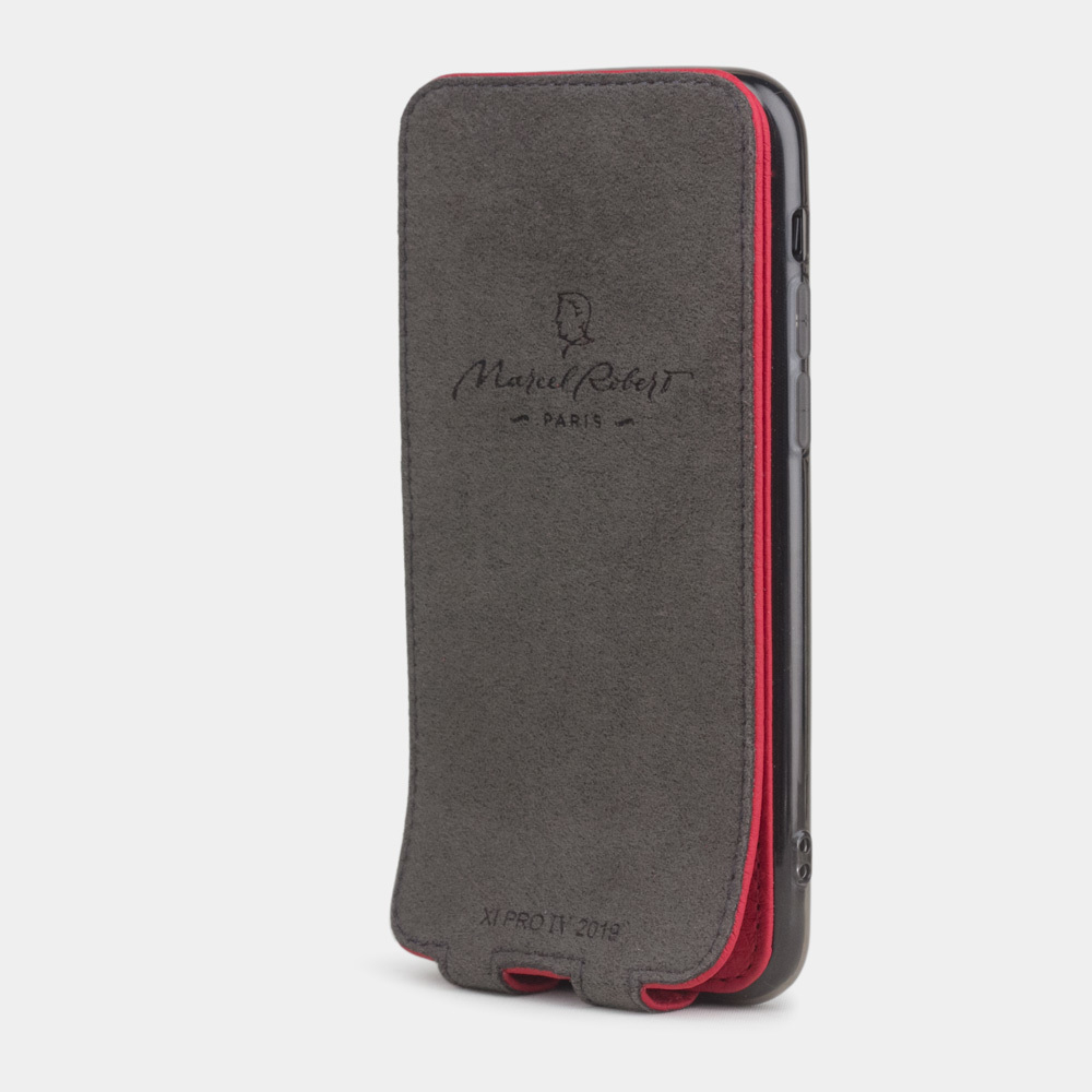 Чехол для iPhone 11 Pro из натуральной кожи теленка, красного цвета