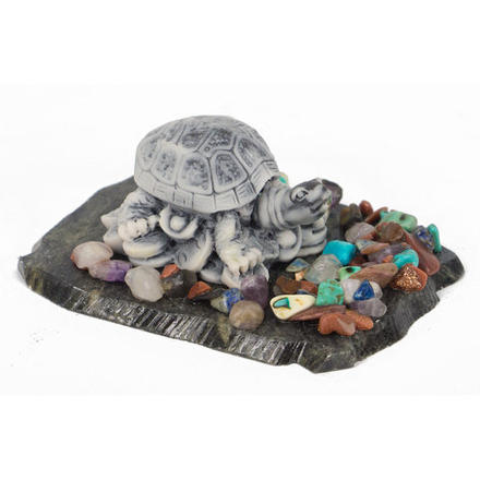 Сувенир "Черепаха малая" из мрамолита R117032
