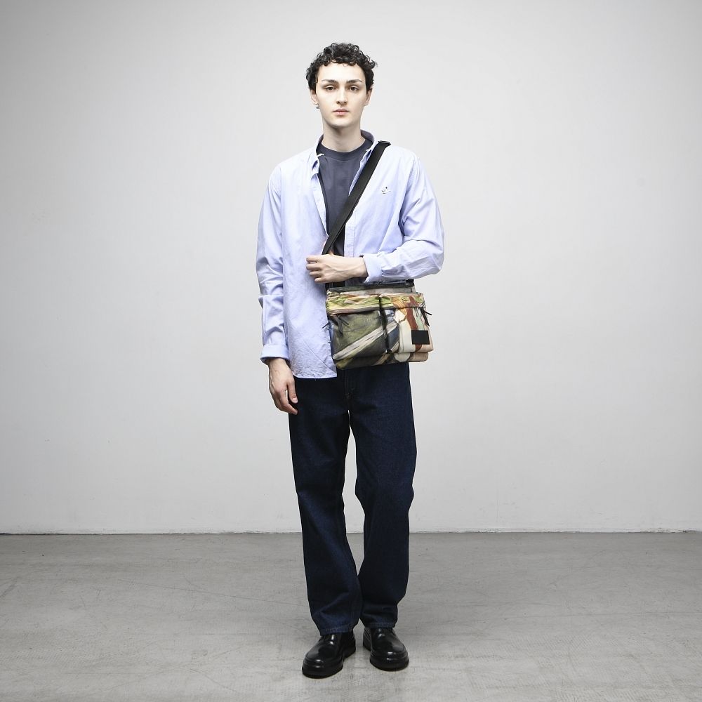 Сумка Good Local Crossbody Девушки на мосту (Эдвард Мунк) зеленый