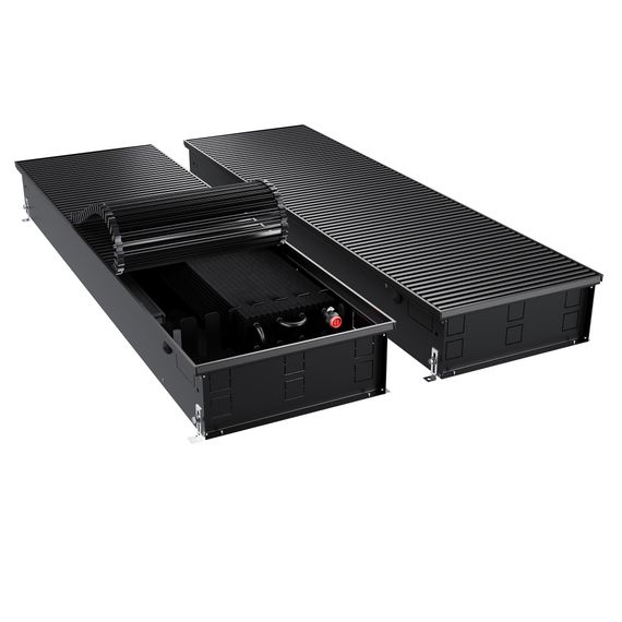 Конвектор внутрипольный Royal Thermo ATRIUM TURBO-150/400/1300-DG-U-BL