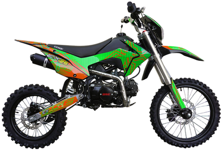 Питбайк BSE EX125 17/14 Green Orange Ant (020)