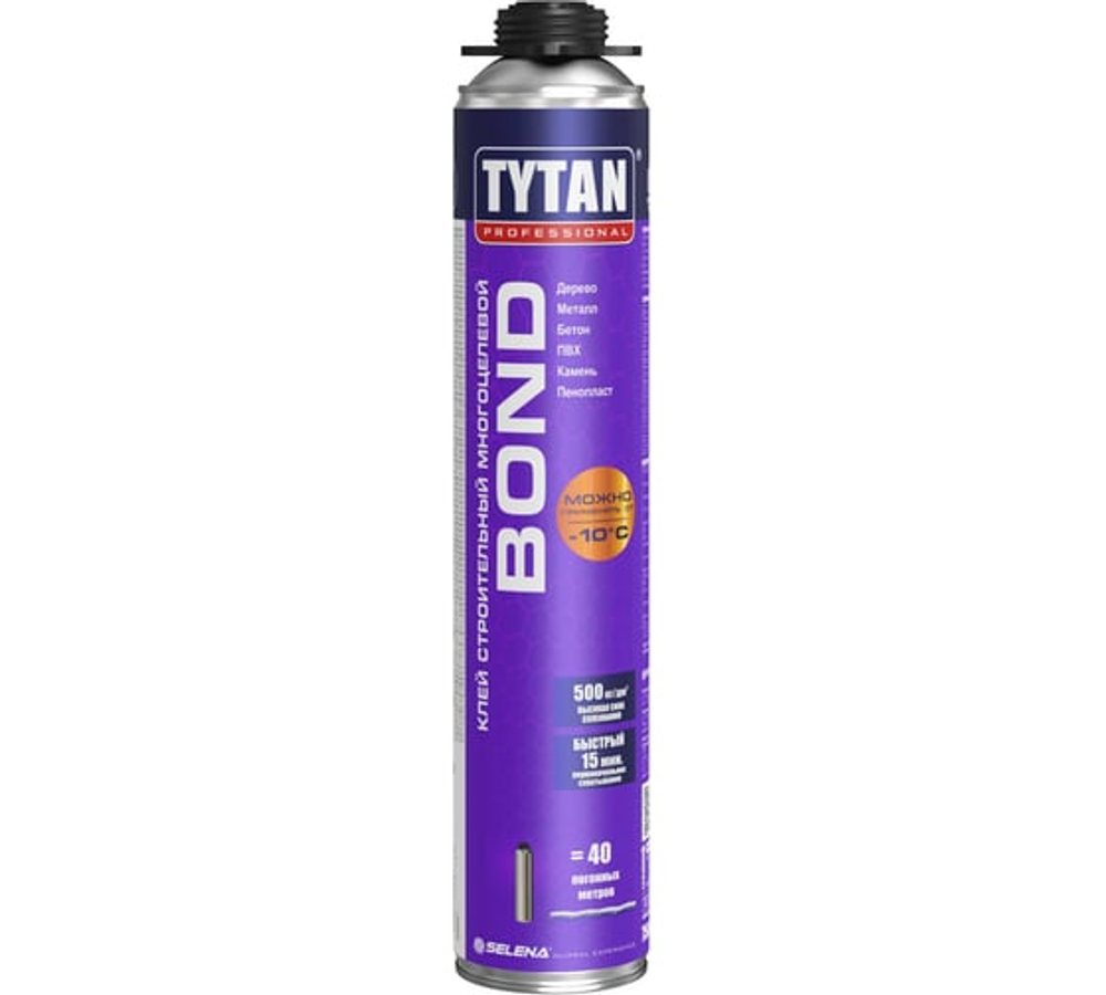 Пена-клей Tytan Professional Bond многоцелевой всесезонный пистолетный 750 мл