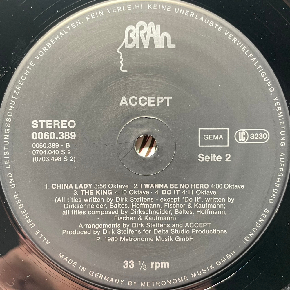 Accept ‎– Accept (Германия)