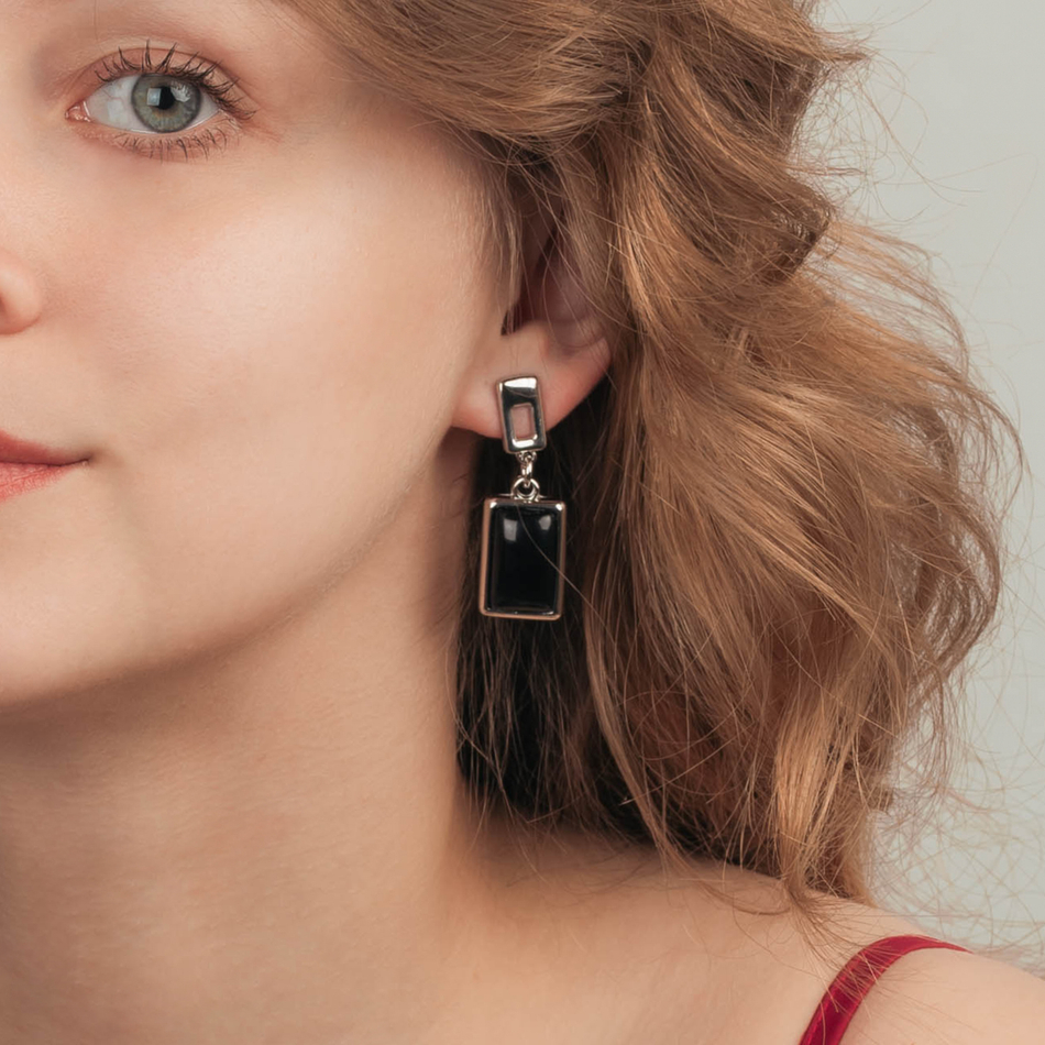 Серьги Possebon Agata Preto A0418.4 S
