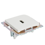 Розетка HDMI 2.1, Type A (механизм), STEKKER GLS00-7118-01, серия Катрин, белый 50058