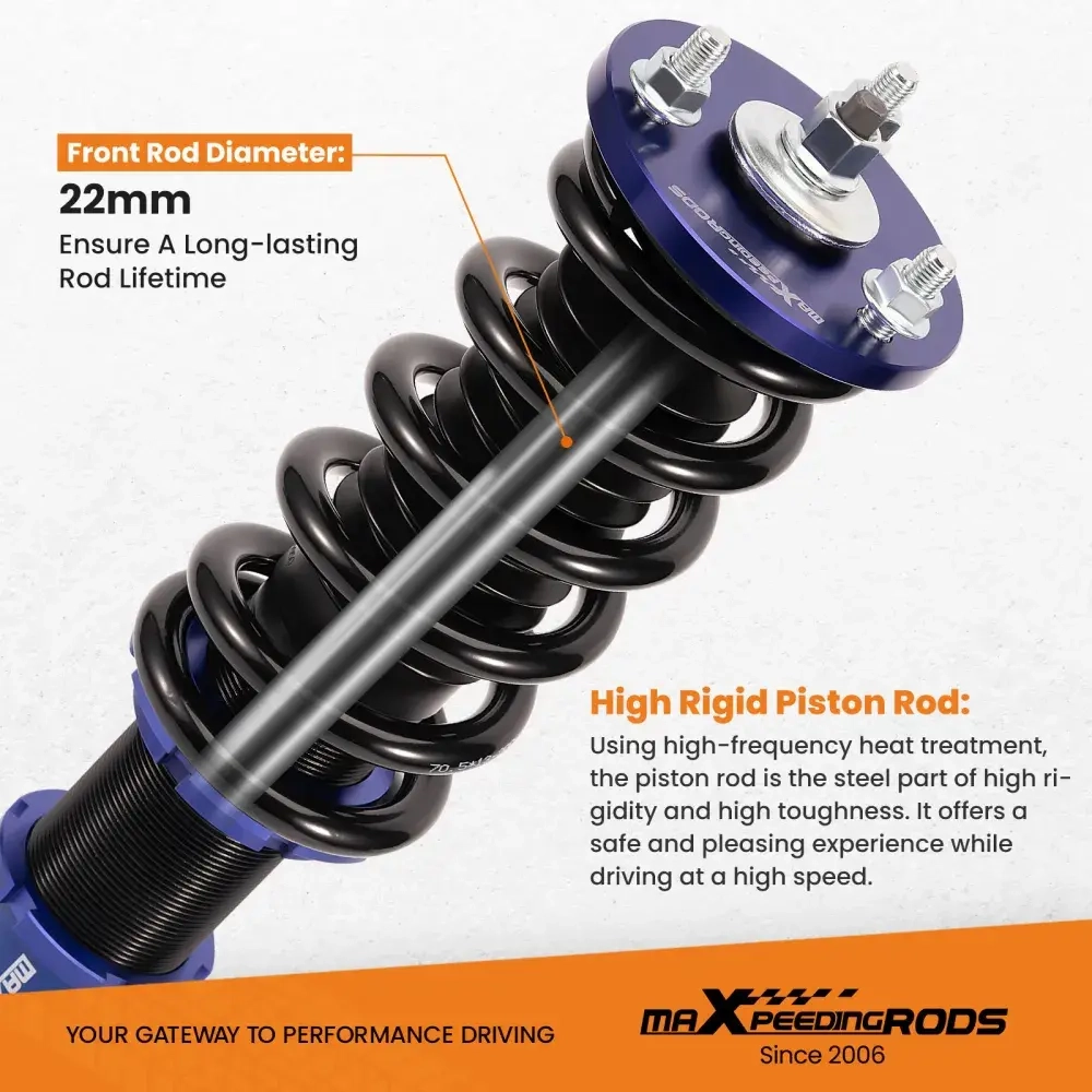 Комплект для автомобиля Honda Accord 1994-1997 и для автомобиля Acura CL 97-99 Adj. Height Shock Strut Coilovers Blue lowering kit