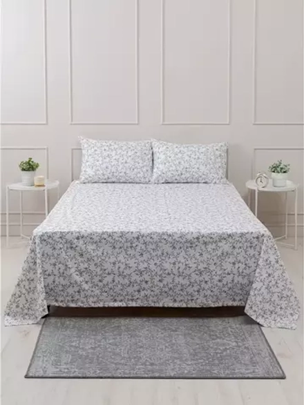 YERRNA простыня 150*260 белый с рисунком