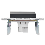 SKANDY Выключатель 1-клавишный кнопочный 10А SK-V14T титан IEK