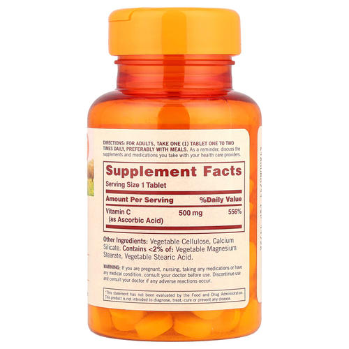 Sundown Naturals, Витамин C, 500 мг, 100 таблеток