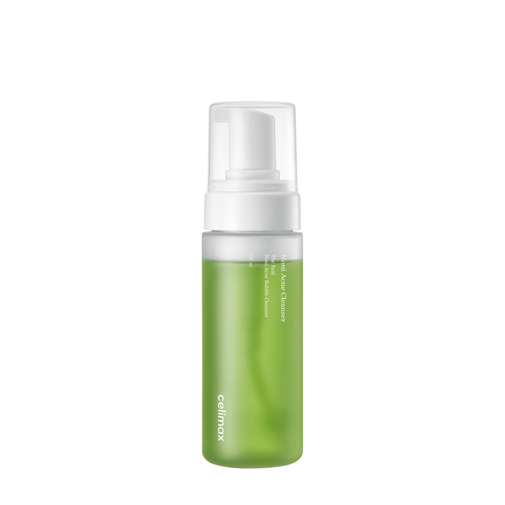 Мягкая очищающая пенка на основе нони Celimax The Real Noni Acne Bubble Cleanser  155мл