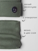 Шапка и снуд для мальчика на осень