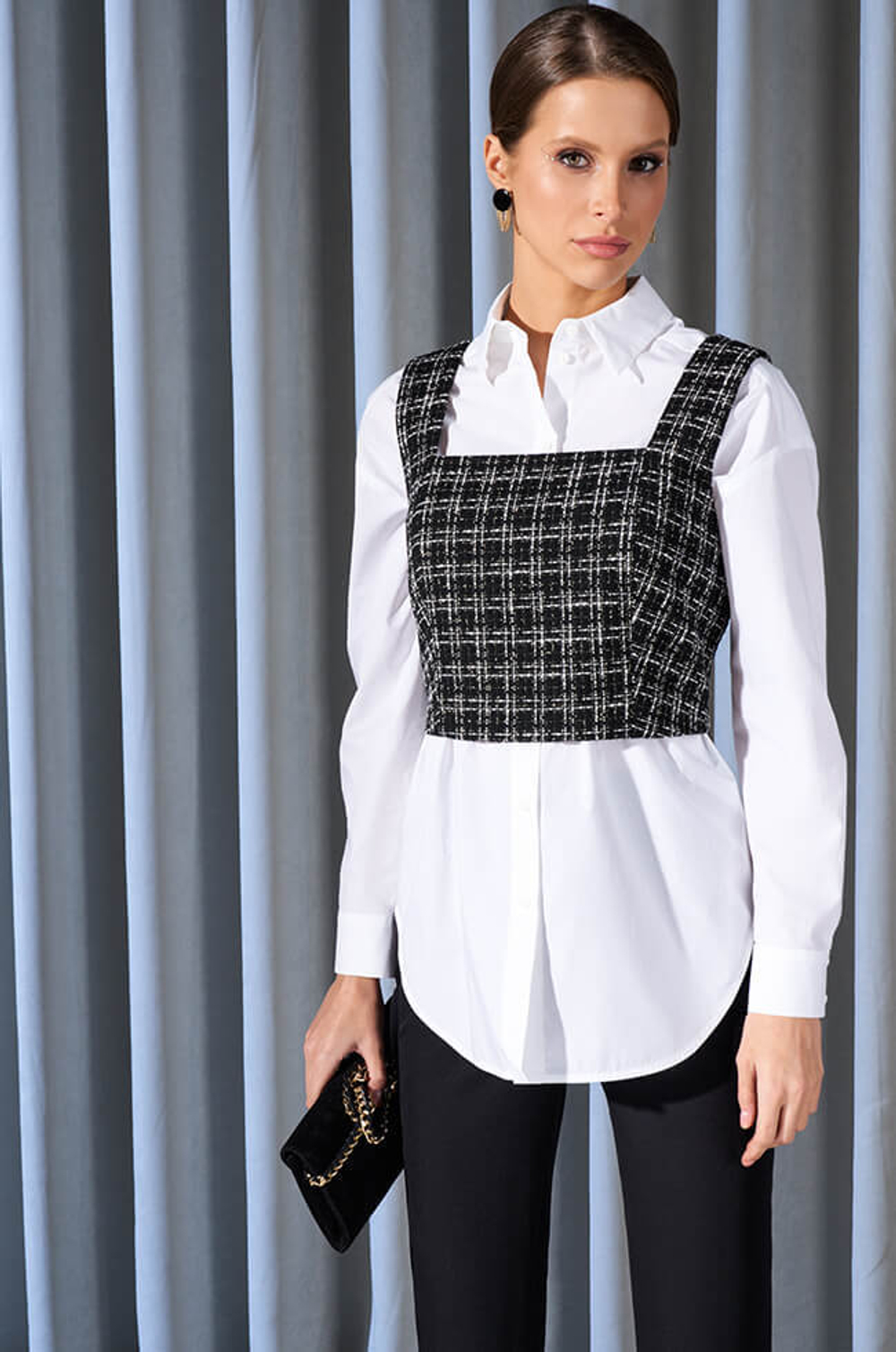 22952 Топ женский (черный)