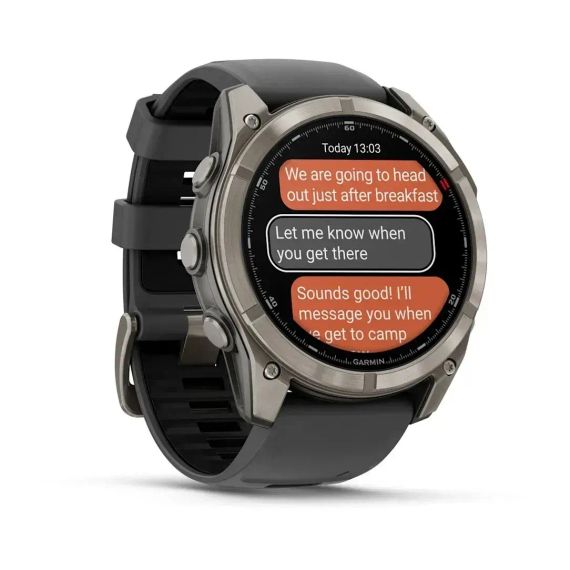 Умные часы Garmin Fenix 8 Pro AMOLED 51 мм, сапфировое стекло, титановый корпус, графитово-черный цвет