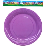 Тарелка бумажная 18 см в наборе 10 шт «Фиолетовая»