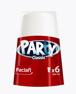 ОДН СТАКАН PACLAN PARTY БЕСЦВЕТНЫЙ 6ШТ