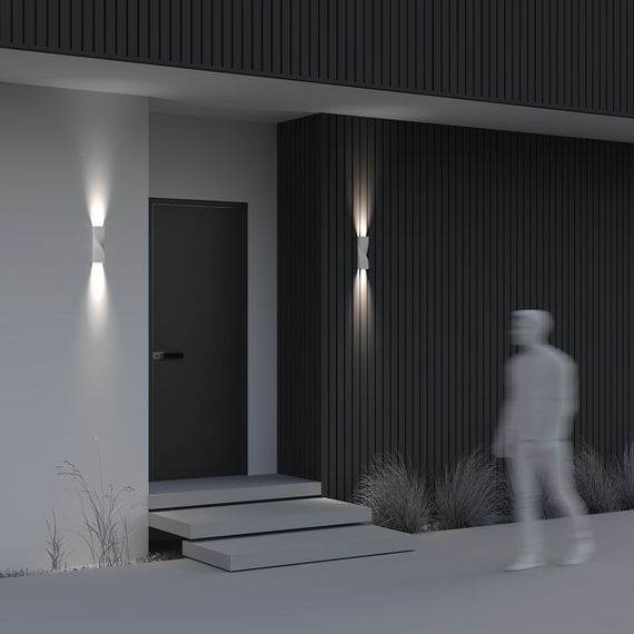 Уличный настенный светодиодный светильник Maytoni Twist O040WL-L11W3K