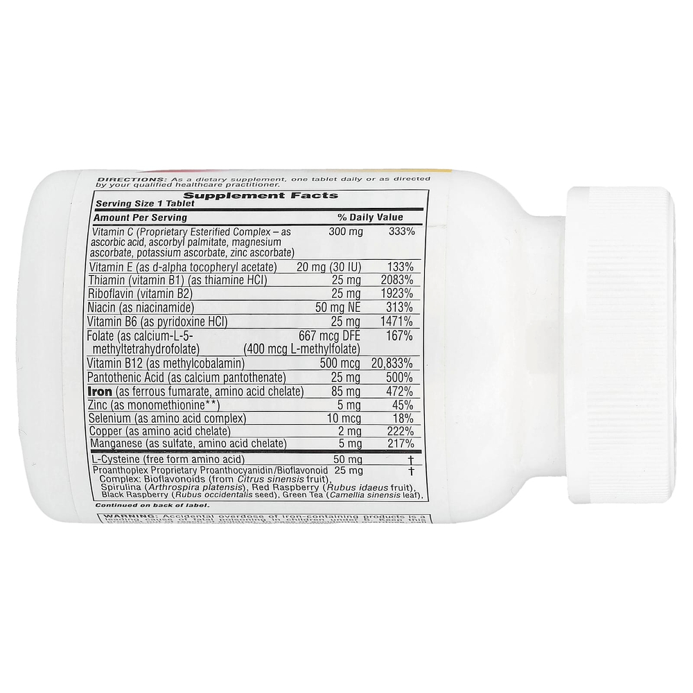 NaturesPlus, Hema-Plex®, железо с незаменимыми питательными веществами для здоровых эритроцитов, 30 таблеток с медленным высвобождением