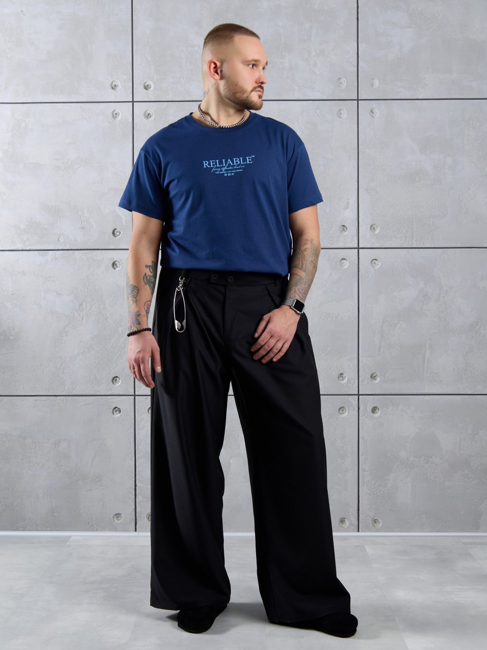 Фуфайка (футболка) мужская Джек-2 Виотекс ТЁМНО-СИНИЙ