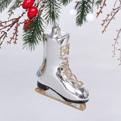 Ёлочная игрушка "Сказочный конёк" 8,5*3,5*11 см, серебро (Серпантин)