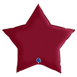 Шар Grabo звезда 36" сатин вишневый #362S03CY
