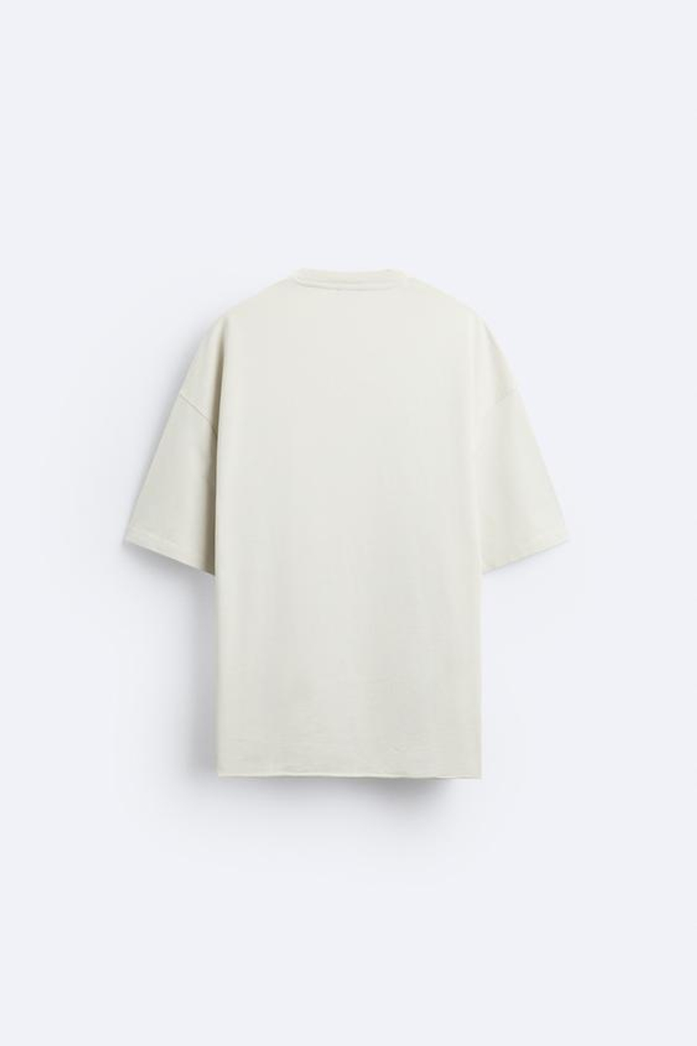 ZARA ТОЛСТОВКА В СТИЛЕ OVERSIZE С ПОТЕРТЫМ ЭФФЕКТОМ, ЭКРЮ