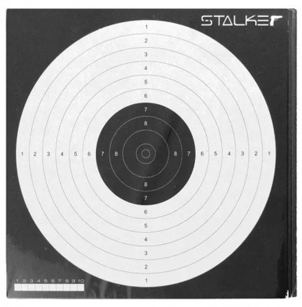 Мишень бумажная Stalker №17 170х170 мм