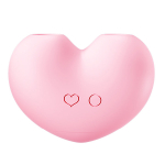 Розовый вакуумный стимулятор 9,8см в форме сердца BeYourLover Heart TW158