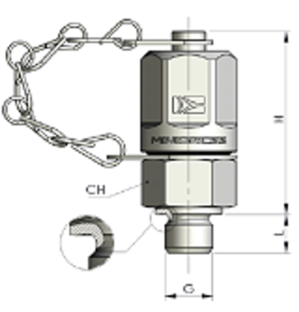 КТ 16x2 - BSPP (Ш) 1/4 (металл.)