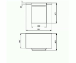 Боковой шкафчик Ideal Standard Daylight K2222EG 35 серый дуб
