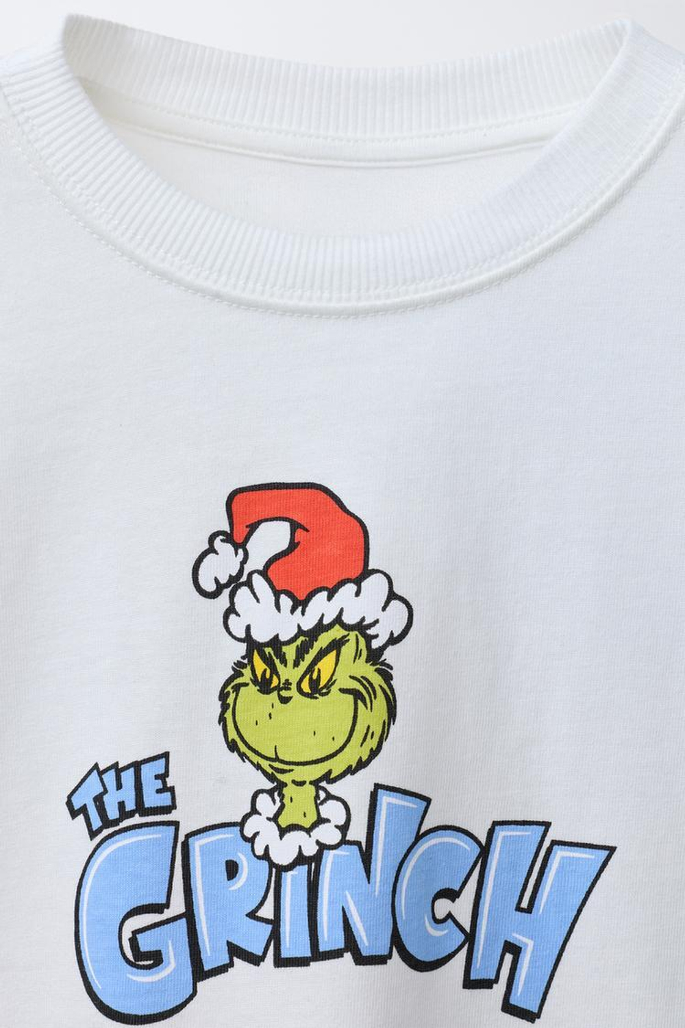 ZARA ФУТБОЛКА С ПРИНТОМ THE GRINCH ™ DR. SEUSS ENTERPRISES ©, БЕЛЫЙ