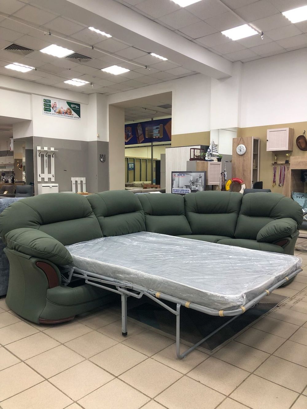 Диван "Квин 6" угол   БОЛЬШОЙ правый с механизмом седафлекс, Новый Век, г.Екатеринбург (Dacota-14, 1 категория)