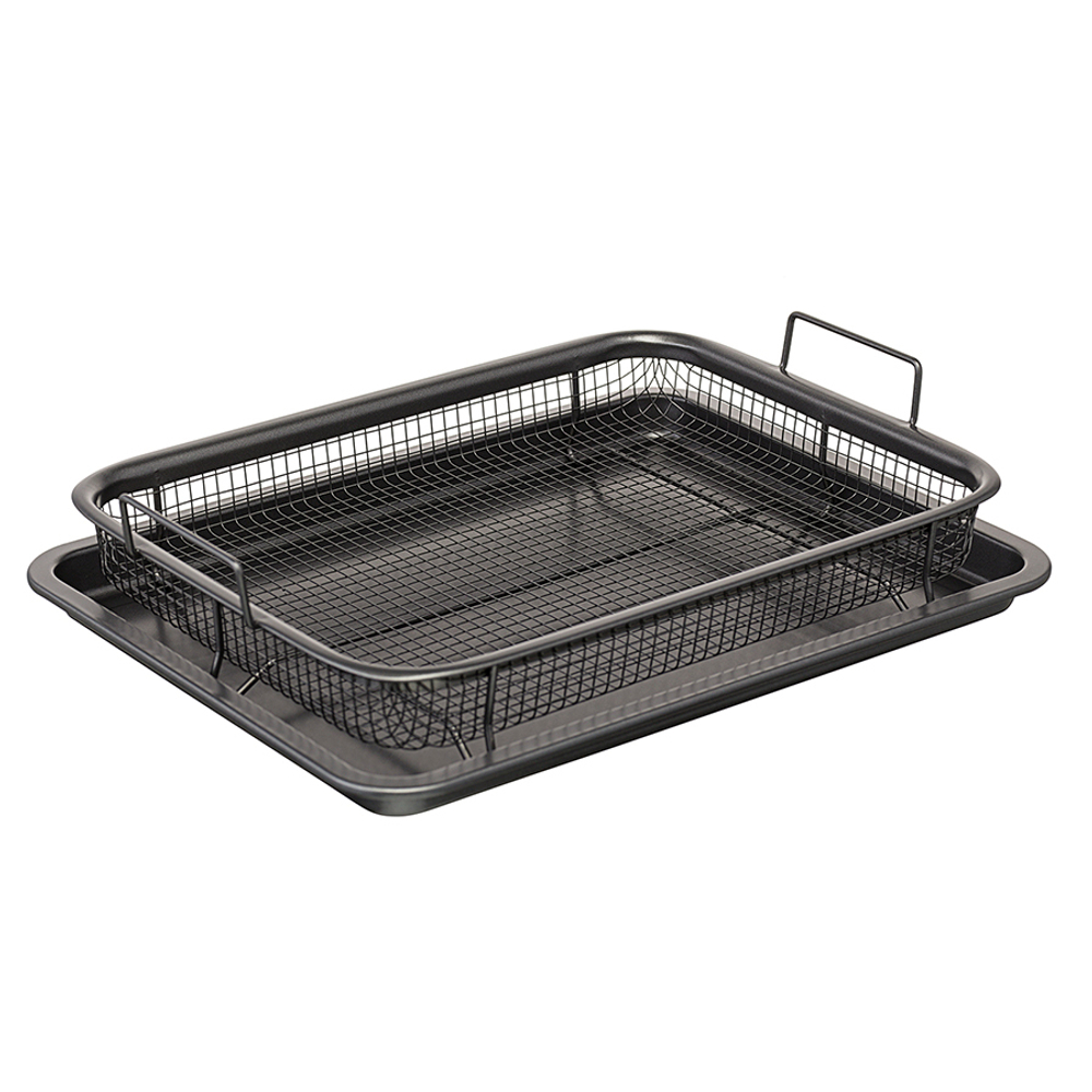 Противень для запекания с решеткой-гриль roast masters, 22х30 см, черный