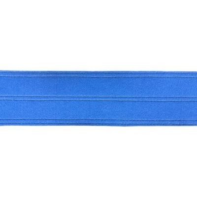 Соединительная лента для гимнастических ковров - покрытая ворсом "Профессионал" - голубая - велькро (крюк)