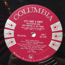 Винтажная виниловая пластинка LP Ken Griffin Lets Have A Party (And Everybody Sing) (Canada 1958)