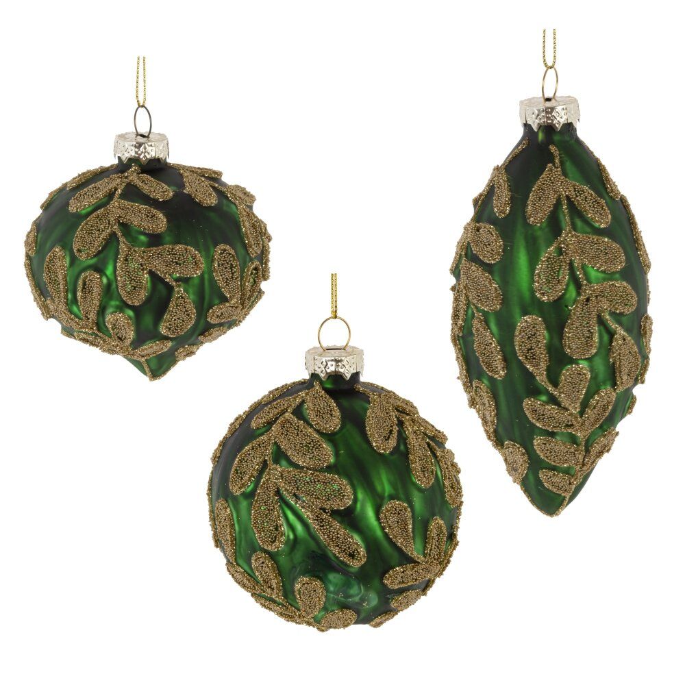 GAEM Украшение новогоднее "Шар/Капля", L8 W8 H8 см, 3в.