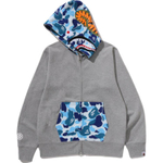 A Bathing Ape Bathing Ape Ss26 Sweatshirts Cotton Moderate No Fleece Lined Zip Closure 0zxswm301151q серый