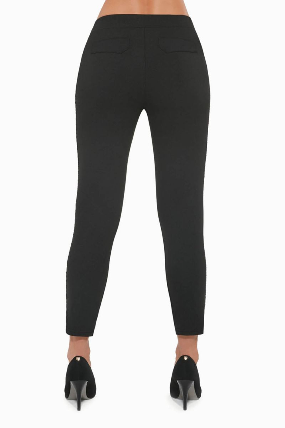 Женские легинсы Oriana с кармашками (Размер: XL) (Цвет: черный)