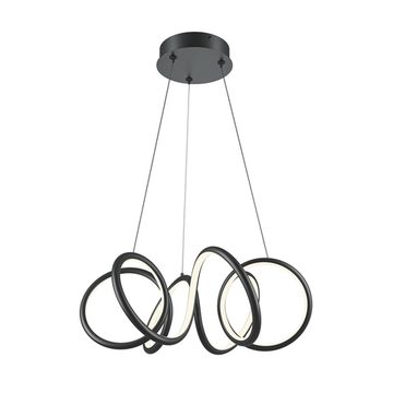 Подвесной светодиодный светильник 52W 3000К-4000К MOD241PL-L60BK чёрный Curve Maytoni